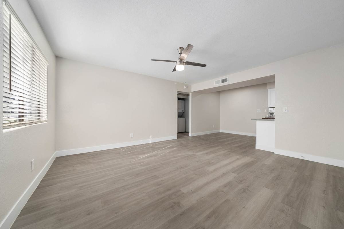 Unfurnished apartment interior at Monterey Village.