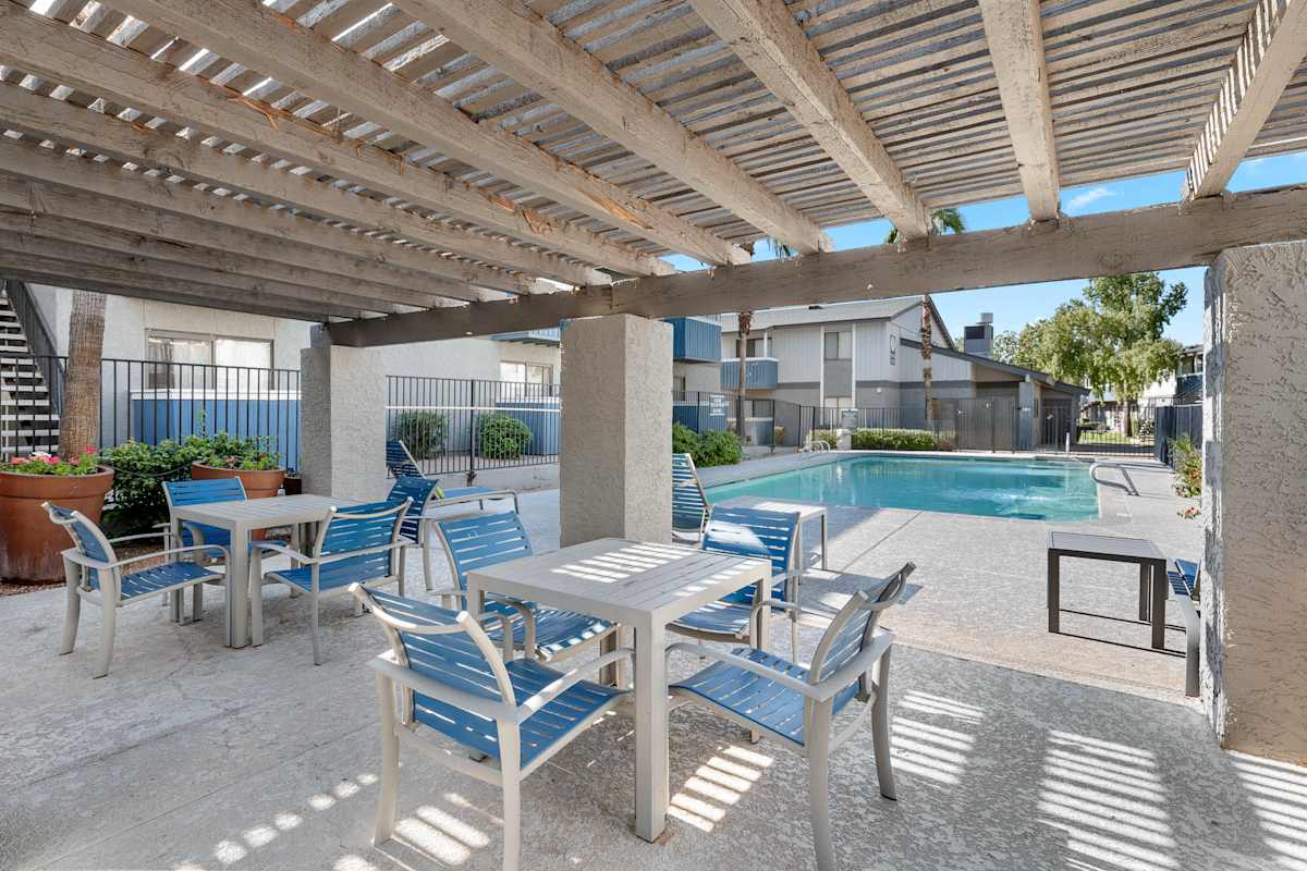 Shared outdoor space at Monterey Village.