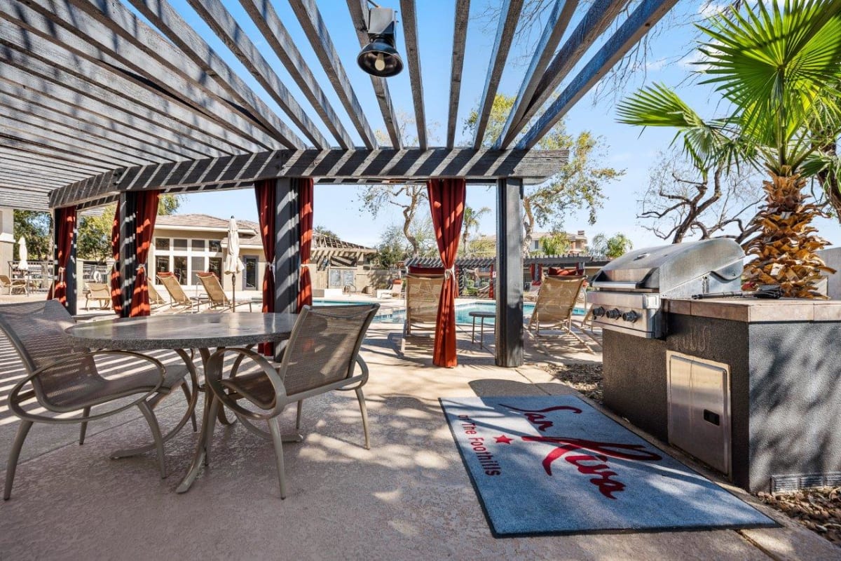 Outdoor grills at San Riva At The Foothills.