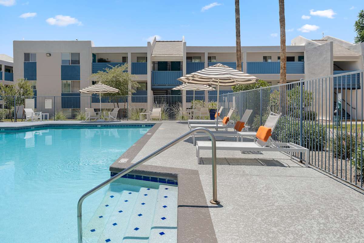 Pool and poolside area at The Halifax.
