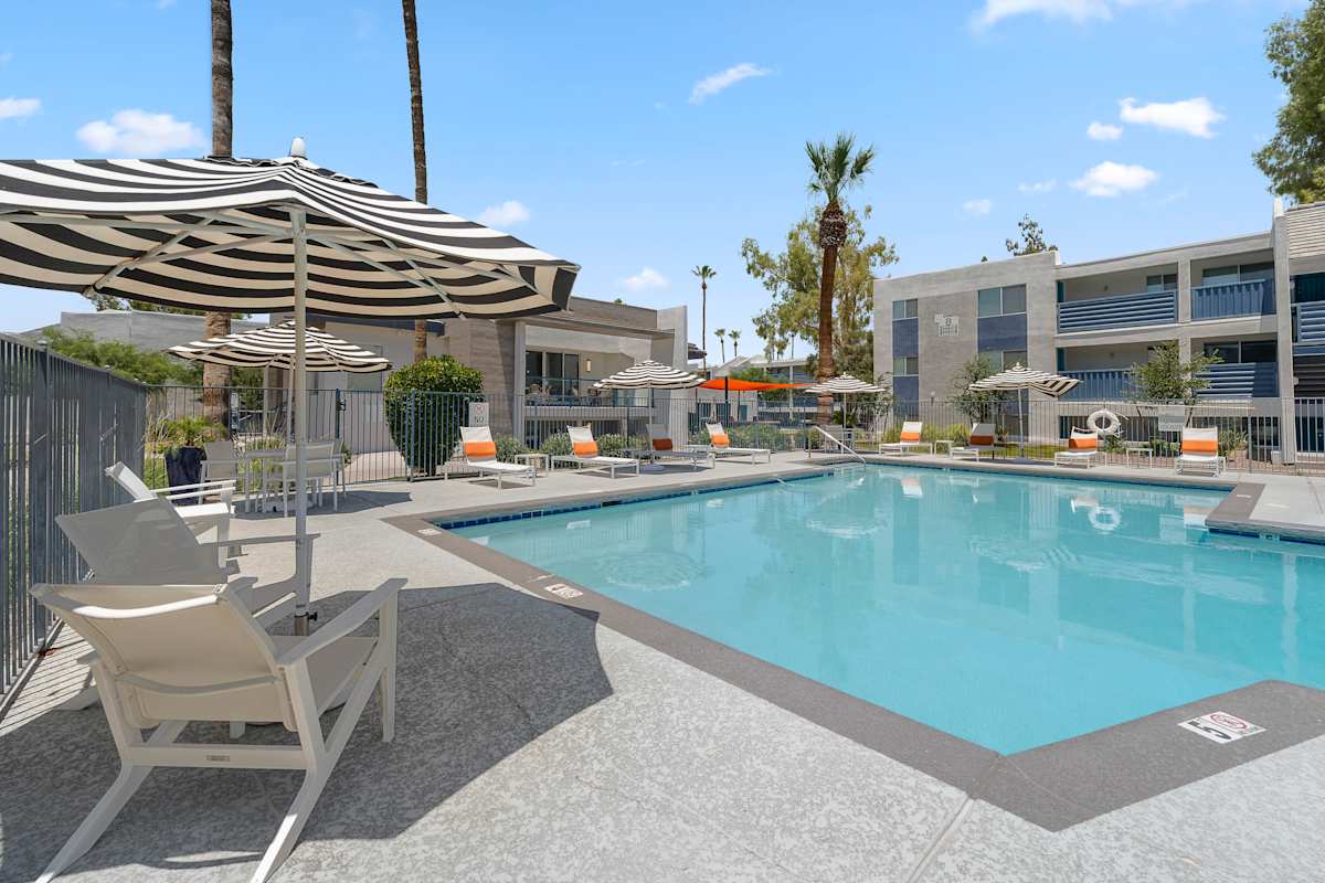 Pool and poolside area at The Halifax.