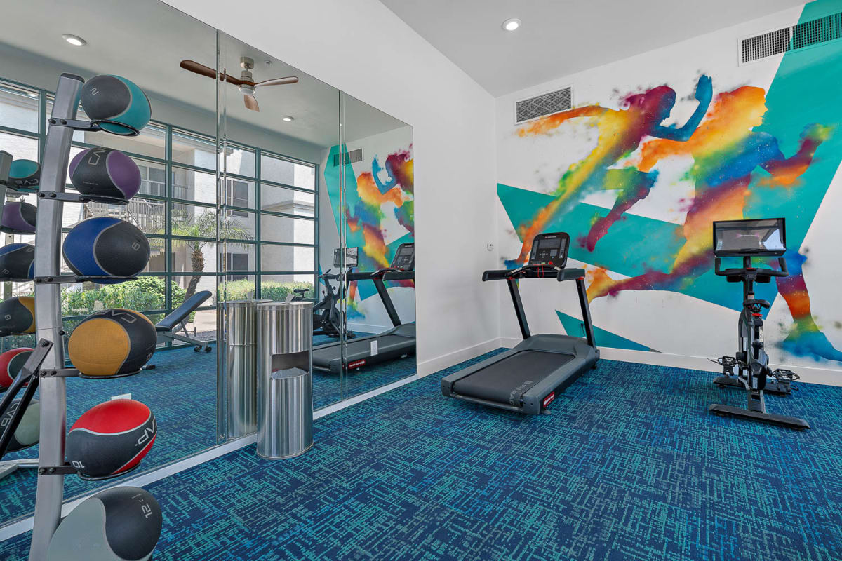Fitness room at The Met at 3rd and Fillmore.