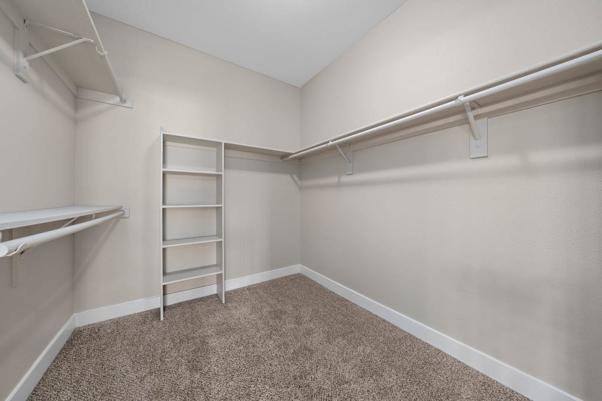 Closet storage at The Met at 3rd and Fillmore.