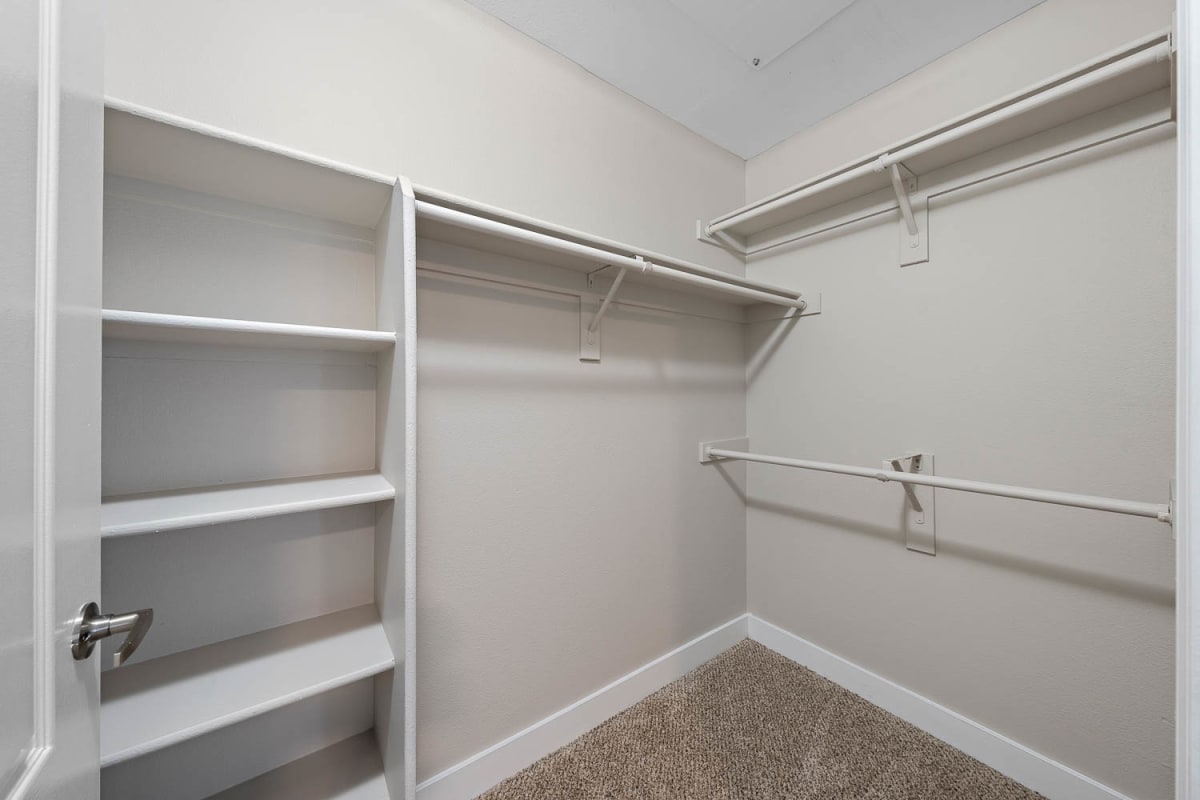Closet storage at The Met at 3rd and Fillmore.