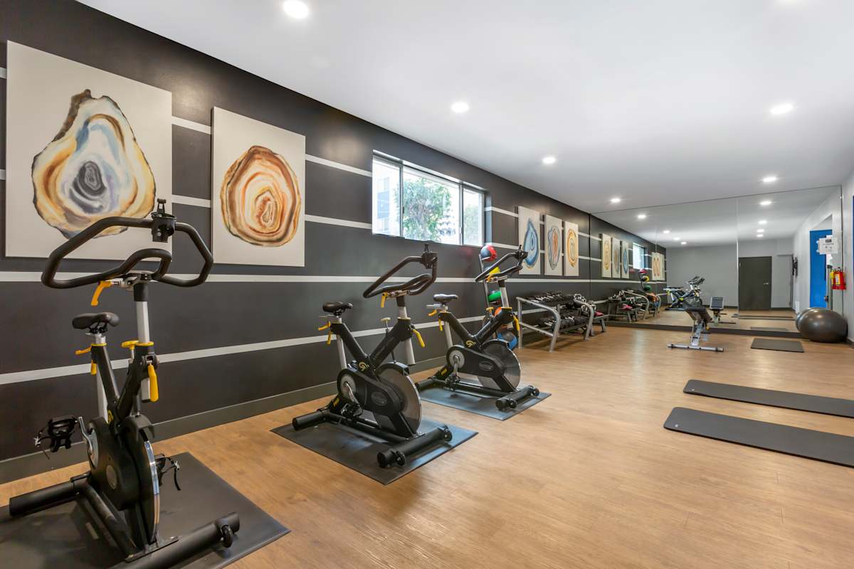 Fitness room at The Halifax.
