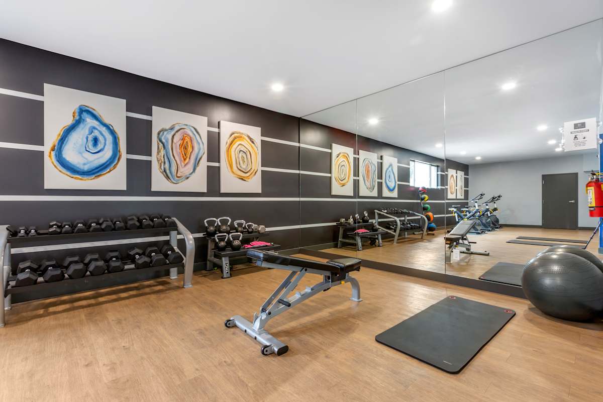 Fitness room at The Halifax.