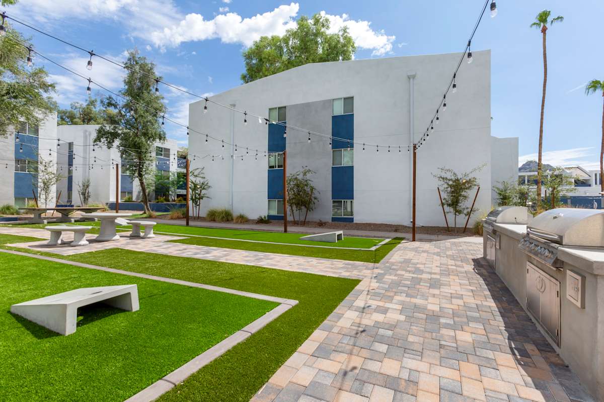 Shared outdoor space at The Halifax.