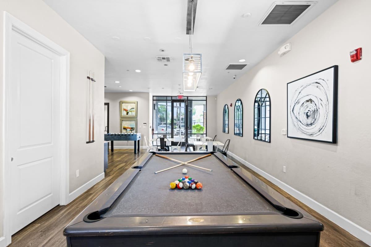 Shared game room at Element Deer Valley.