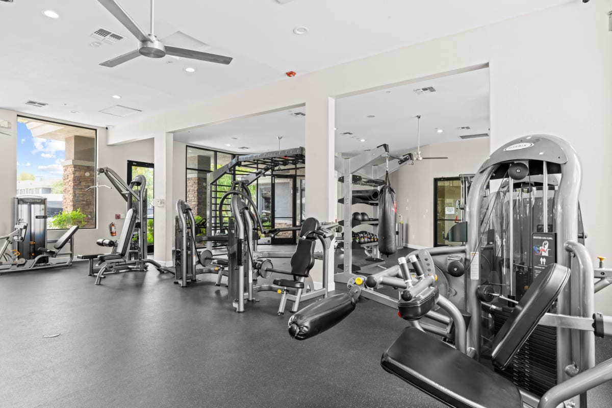 Fitness room at Element Deer Valley.