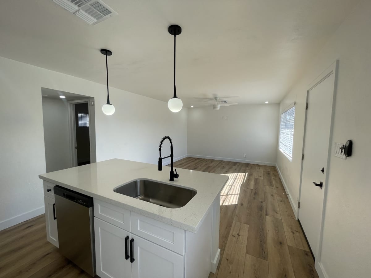 Apartment kitchen at Marlette 8.