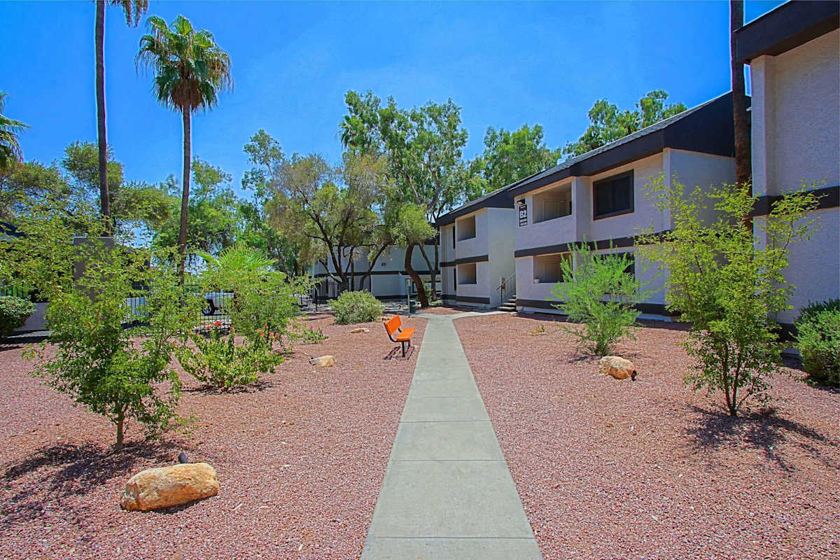 Building exterior at Aspire Desert West.
