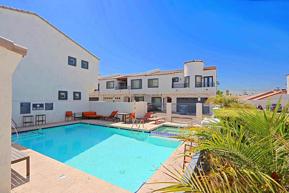 Pool and poolside area at Monterosa Villas.