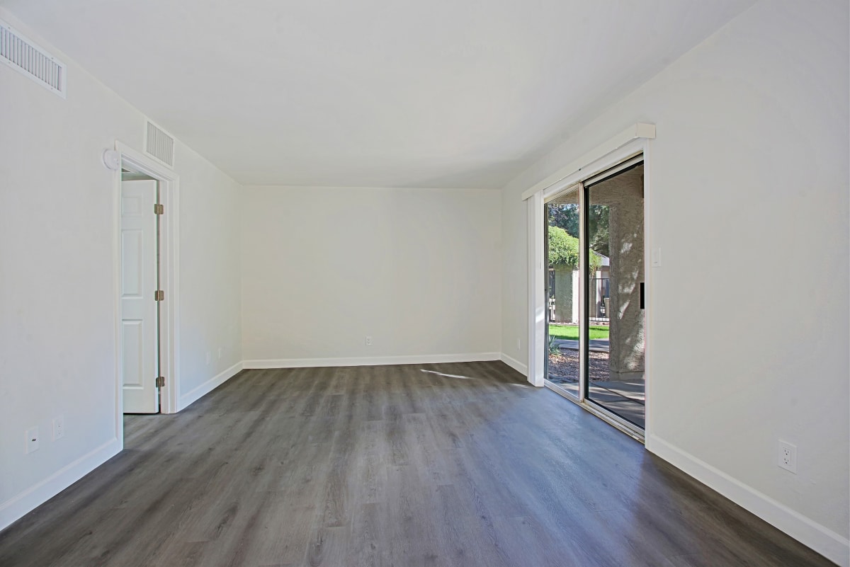 Unfurnished studio living area shown at Northerly Apartments.