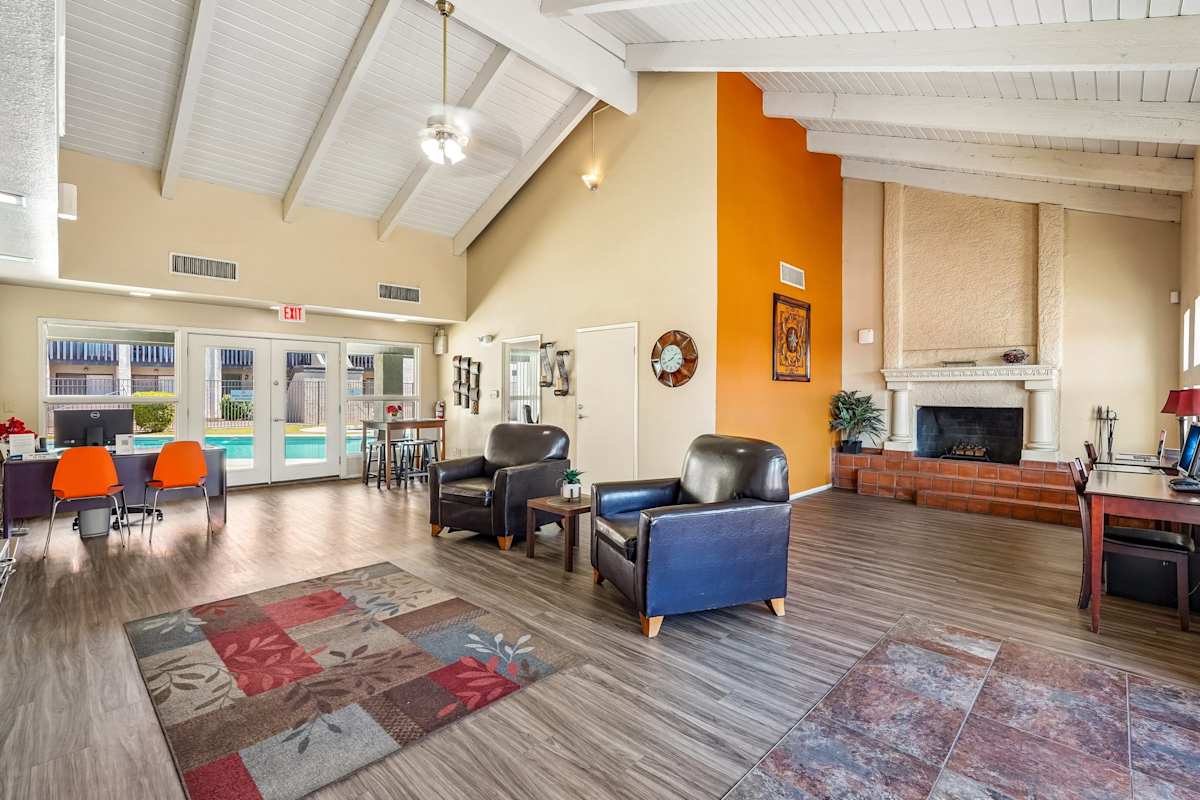 Furnished apartment interior shown in the official Acacia Pointe gallery.