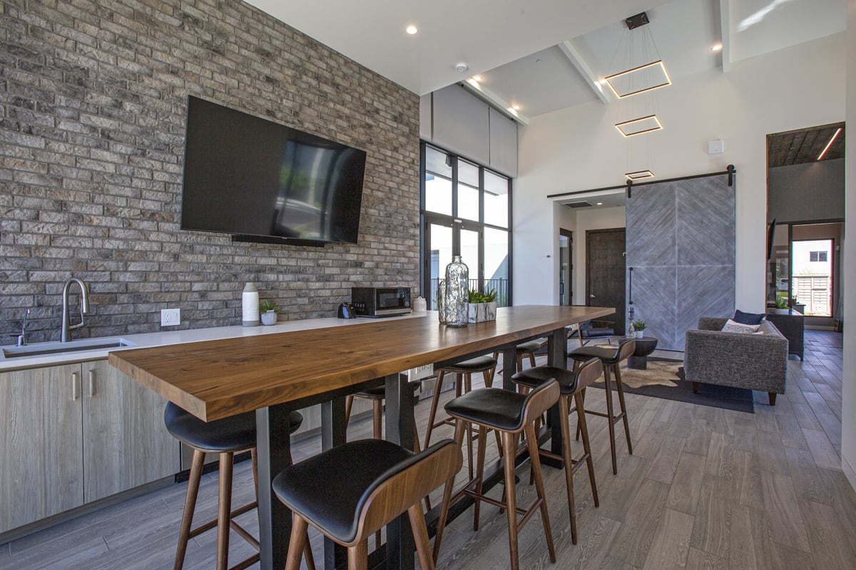Shared interior space at Senderos at South Mountain.