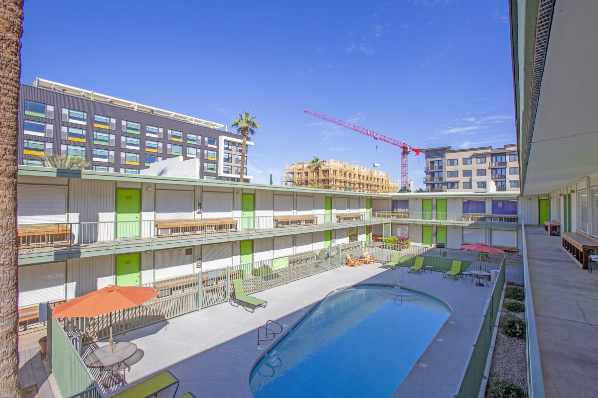 Pool and poolside area at The Continental.