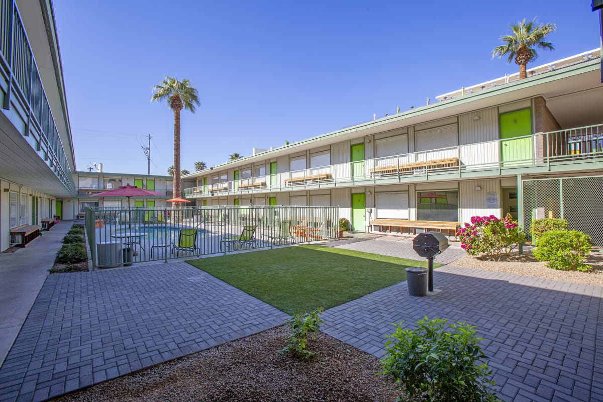 Shared outdoor space at The Continental.