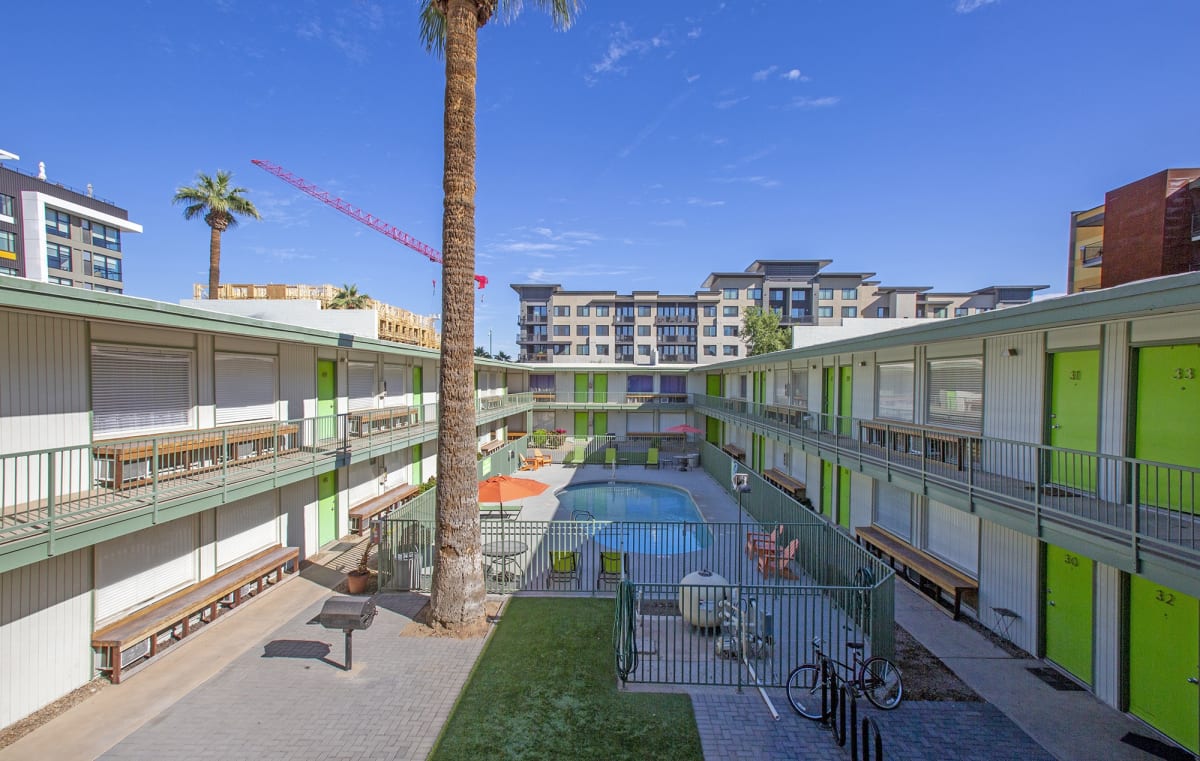 Shared outdoor space at The Continental.