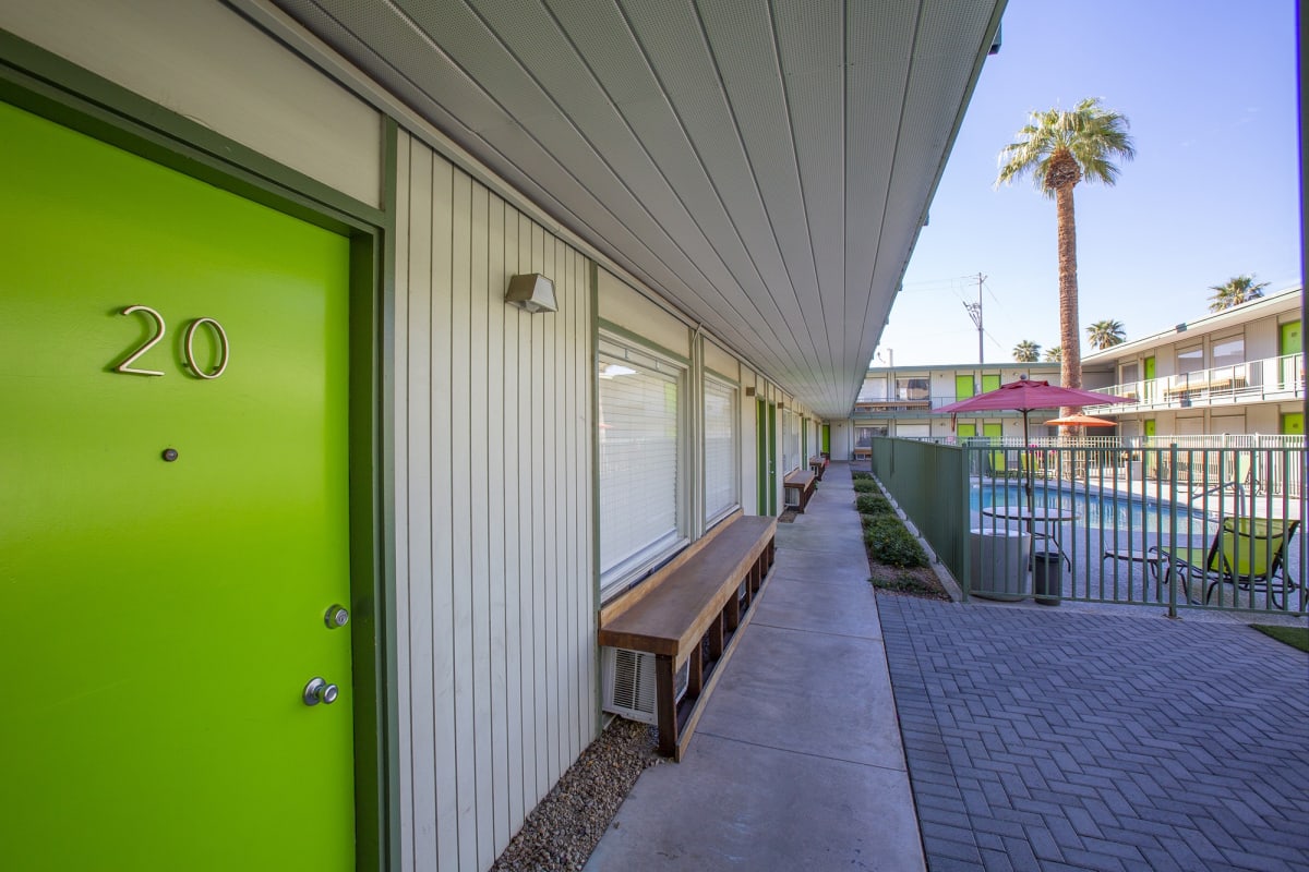 Apartment entry at The Continental.