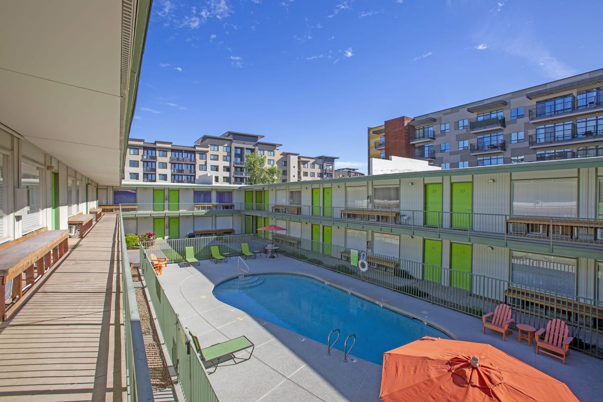 Pool and poolside area at The Continental.