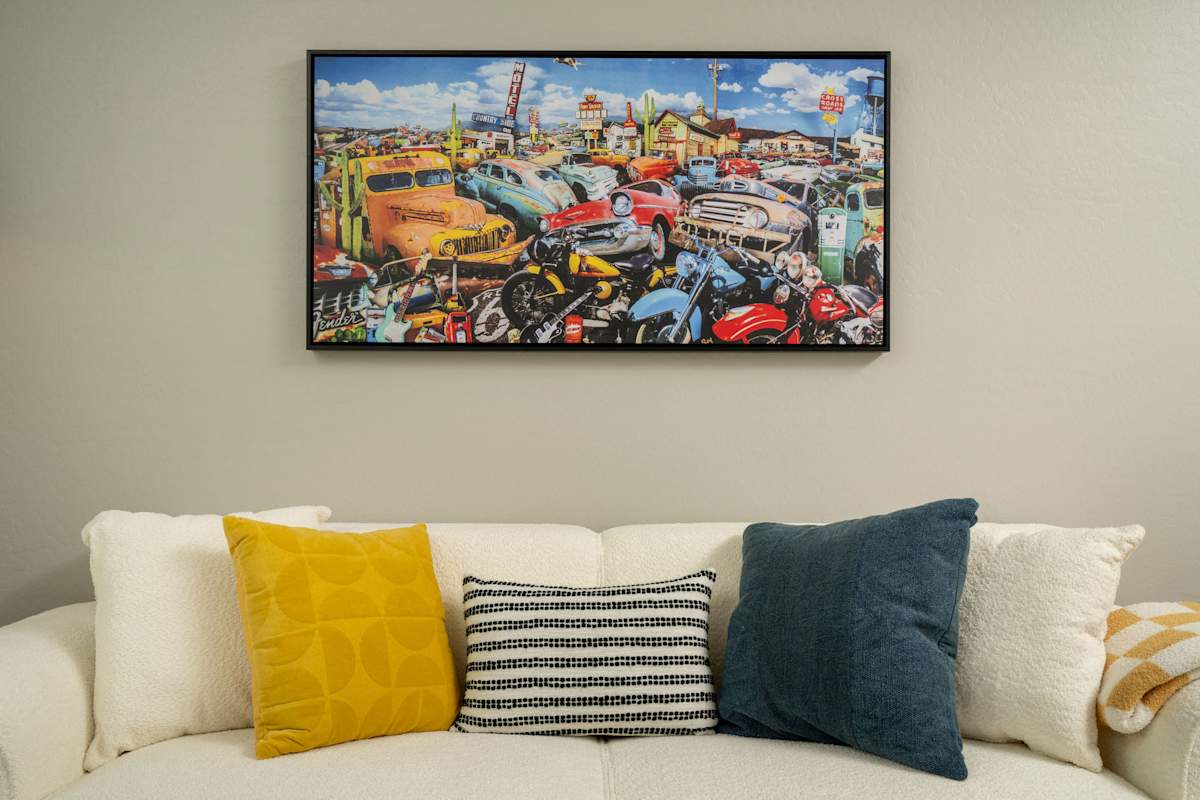 Apartment interior shown in the official gallery