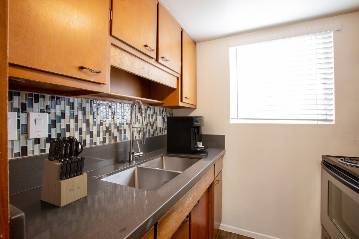 Apartment kitchen at The Continental.