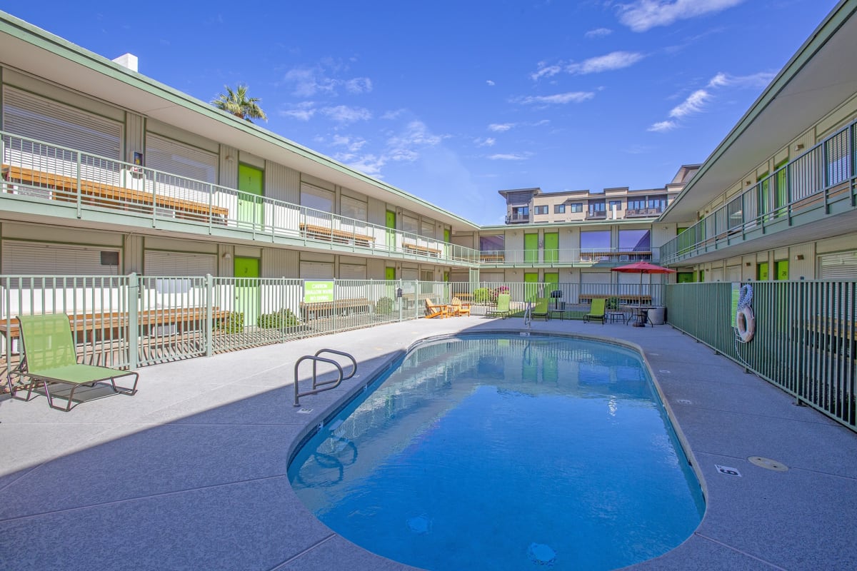 Pool and poolside area at The Continental.