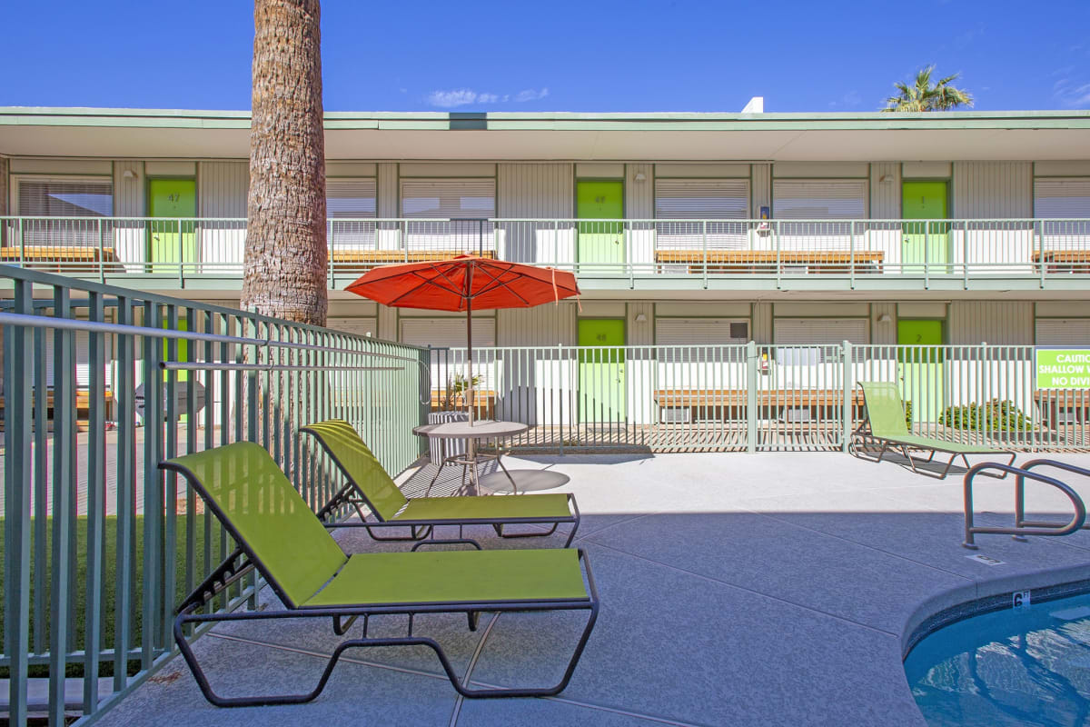 Pool and poolside area at The Continental.