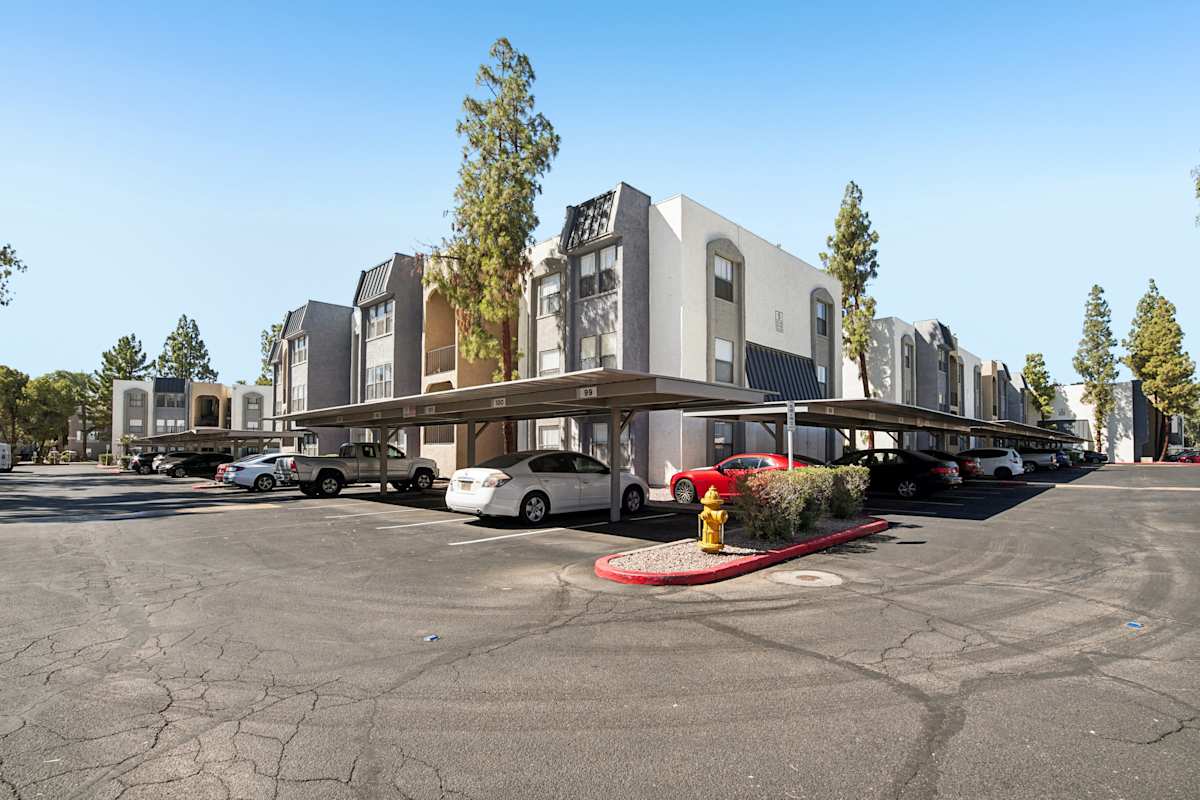 Parking area at Enclave at Paradise Valley.