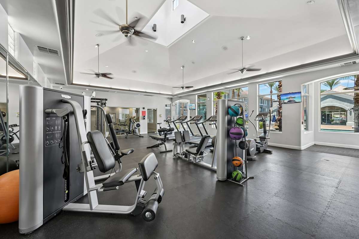 Fitness room at The Highland.