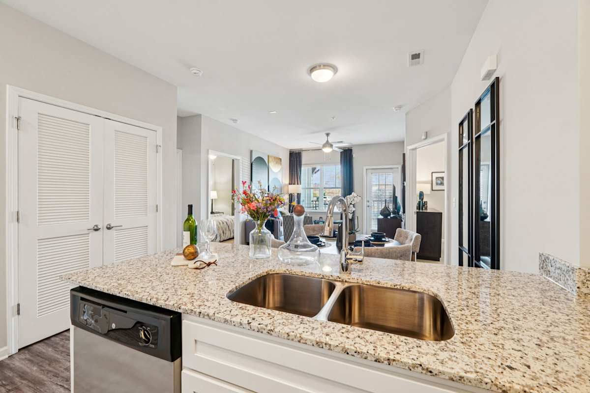 The Haven at Regent Park kitchen with granite countertop - Fort Mill, SC