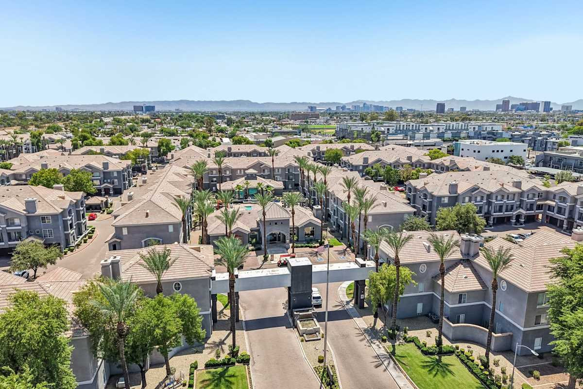 Aerial community view at The Highland.