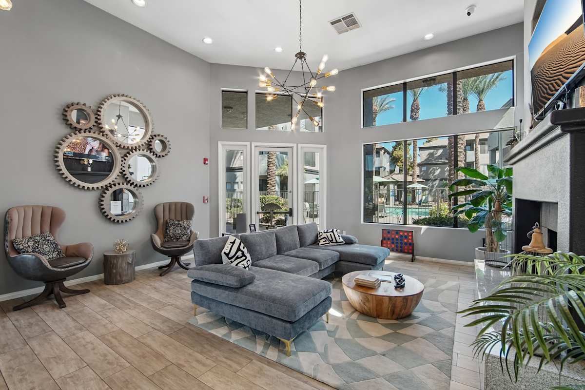 Shared interior space at Ingleside Apartments.