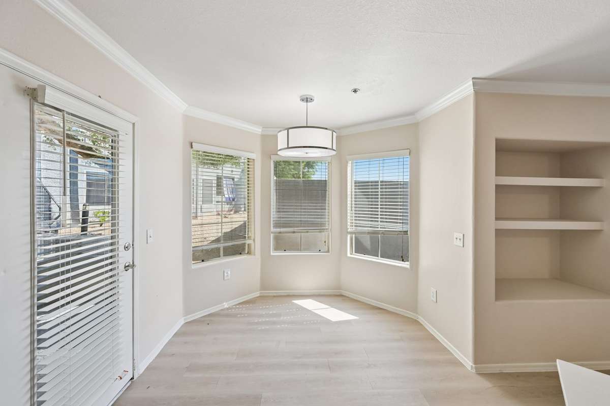Unfurnished dining area — representative home at The Highland.