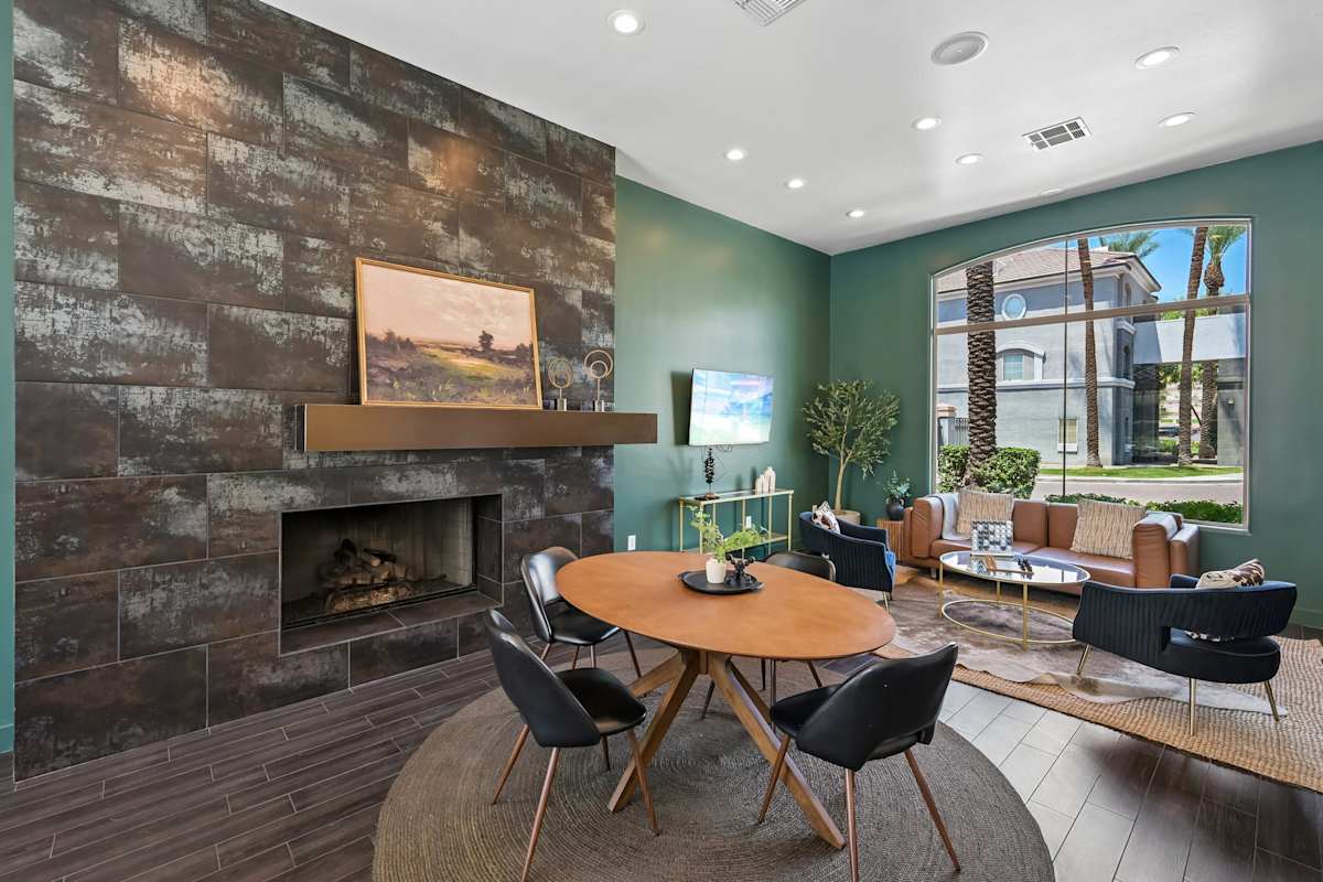 Shared interior space at The Highland.