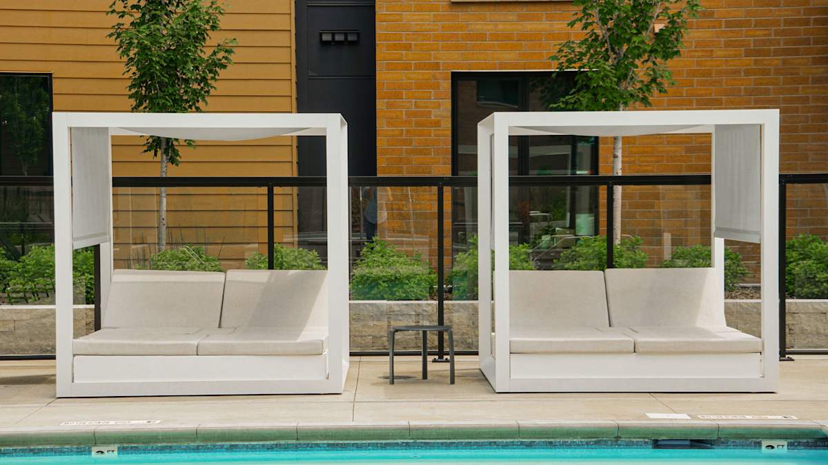 The Hill pool seating area - St Paul, MN