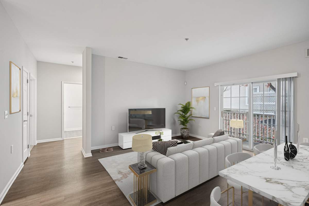 The Highlands at Cherry Hill apartment living room - Cherry Hill, NJ