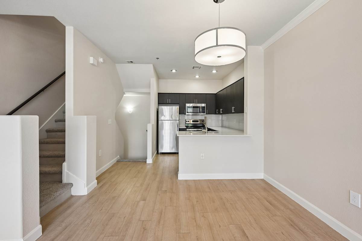 Unfurnished dining area — representative home at The Highland.