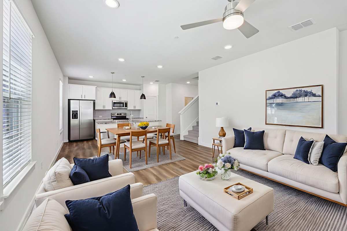 Canvas at Willow Park living room and dining area - Willow Park, TX