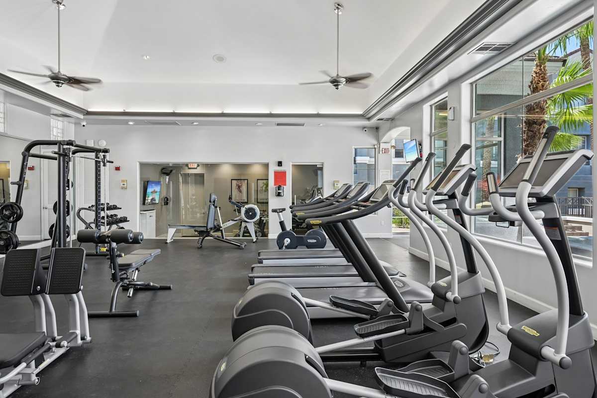 Fitness room at The Highland.