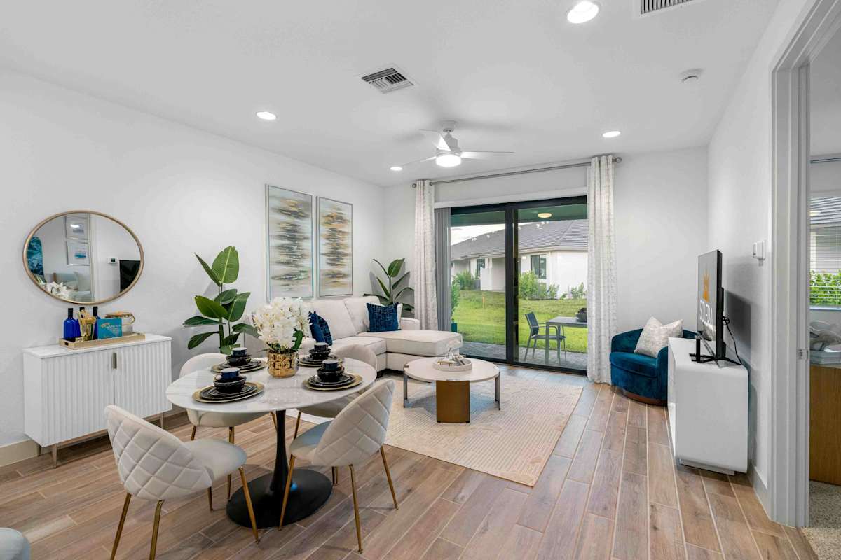 Solera at Avalon Trails model living room - Delray Beach, FL