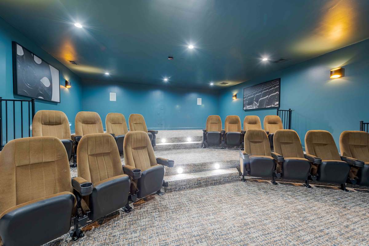Reserve at Carrington Place multi-media room seating - Fayetteville, NC