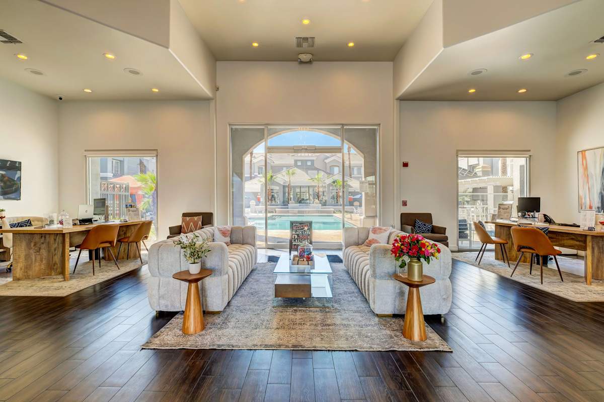 Shared interior space at The Highland.