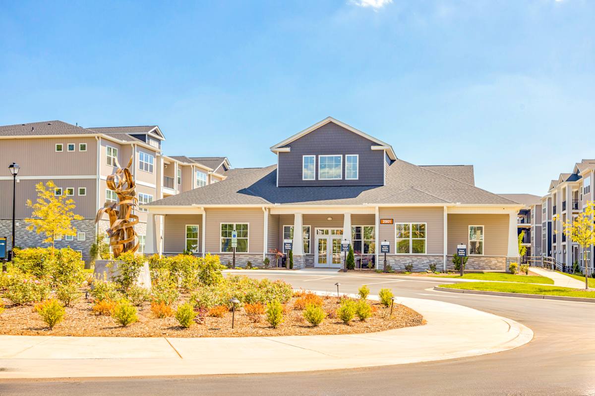 4 Farms at Horse Pen Creek community entrance building - Greensboro, NC