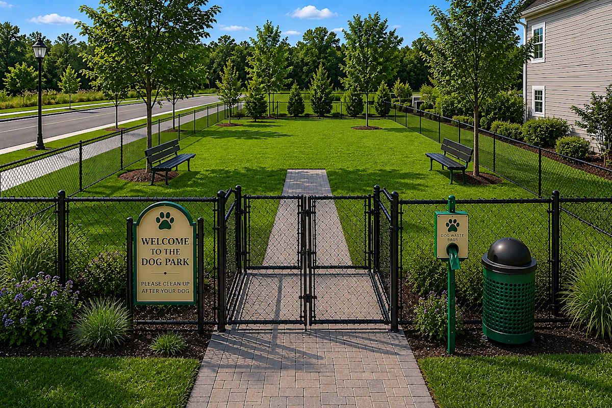 Highland Ridge Townhomes dog park - Gainesville, FL