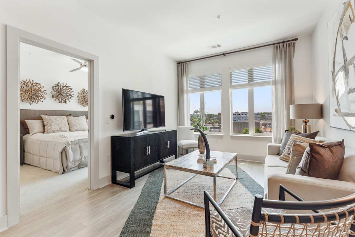 Luxe at Alewife living room - Cambridge, MA