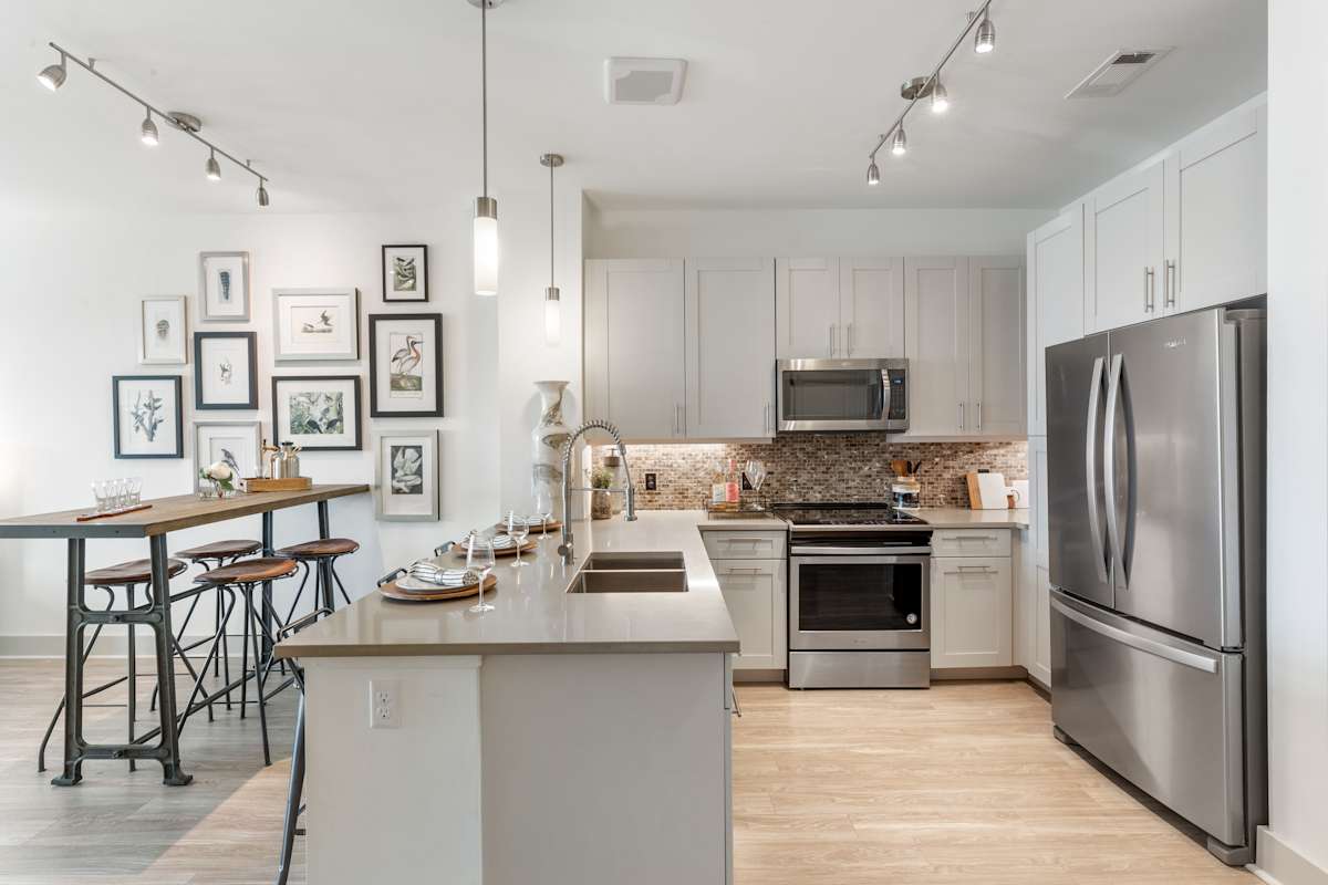 Luxe at Alewife apartment kitchen - Cambridge, MA