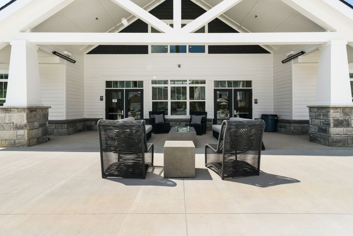 Ashland Farms outdoor fire pit lounge by clubhouse - Ashland City, TN