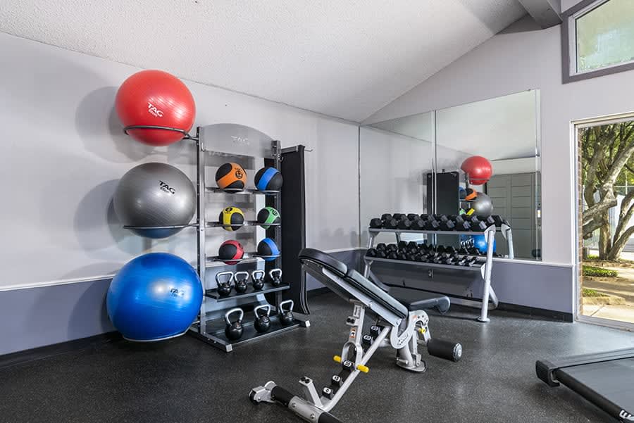 Artwood Apartment Homes fitness center equipment - Tyler, TX