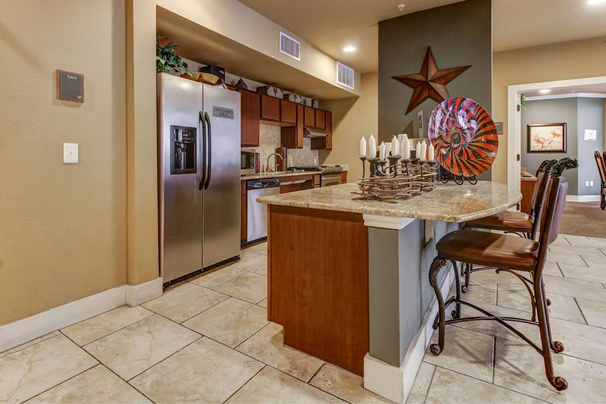 HemisView Village community kitchen area - San Antonio, TX